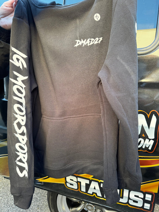 Black DMAD27 Circle IGM Sleeve Hoodie