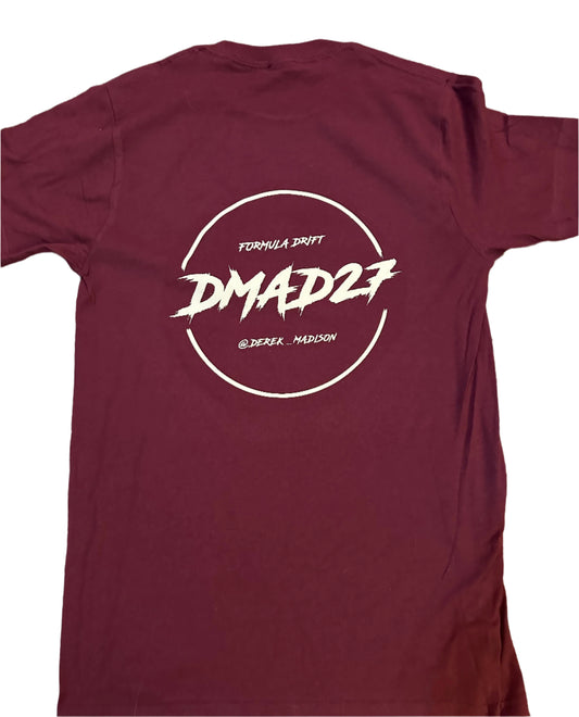 Burgundy DMAD27 Circle T-Shirt