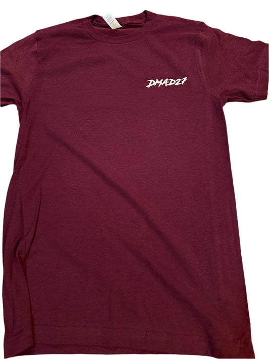 Burgundy DMAD27 Circle T-Shirt